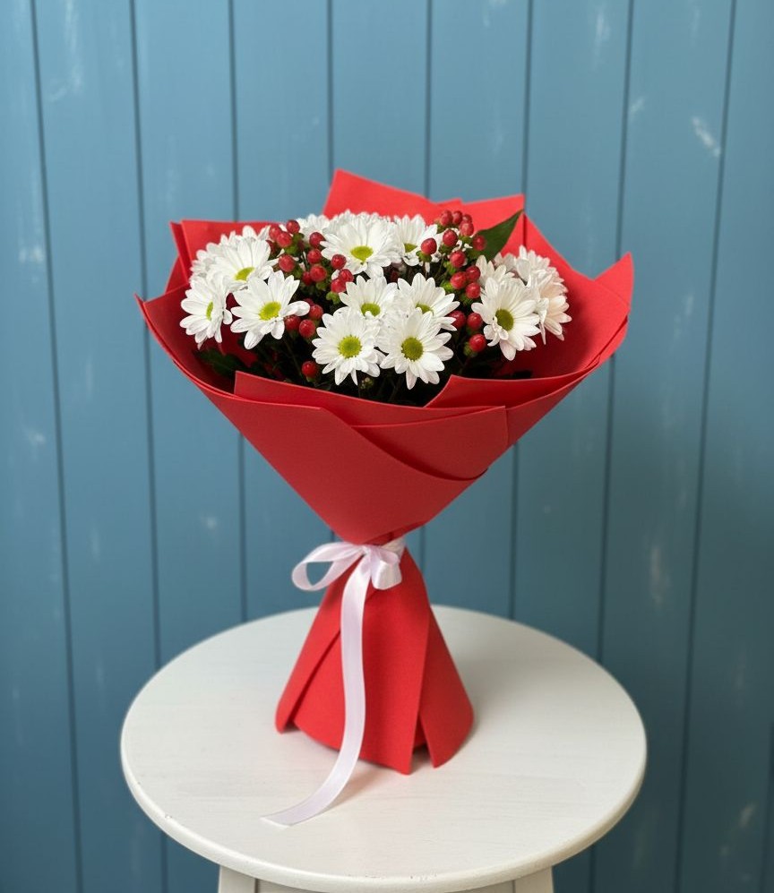 Букет цветов из: Хризантемы в Салехарде