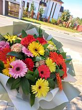 Букет цветов из:  Герберы #REPLACE_PRED# Салехарде