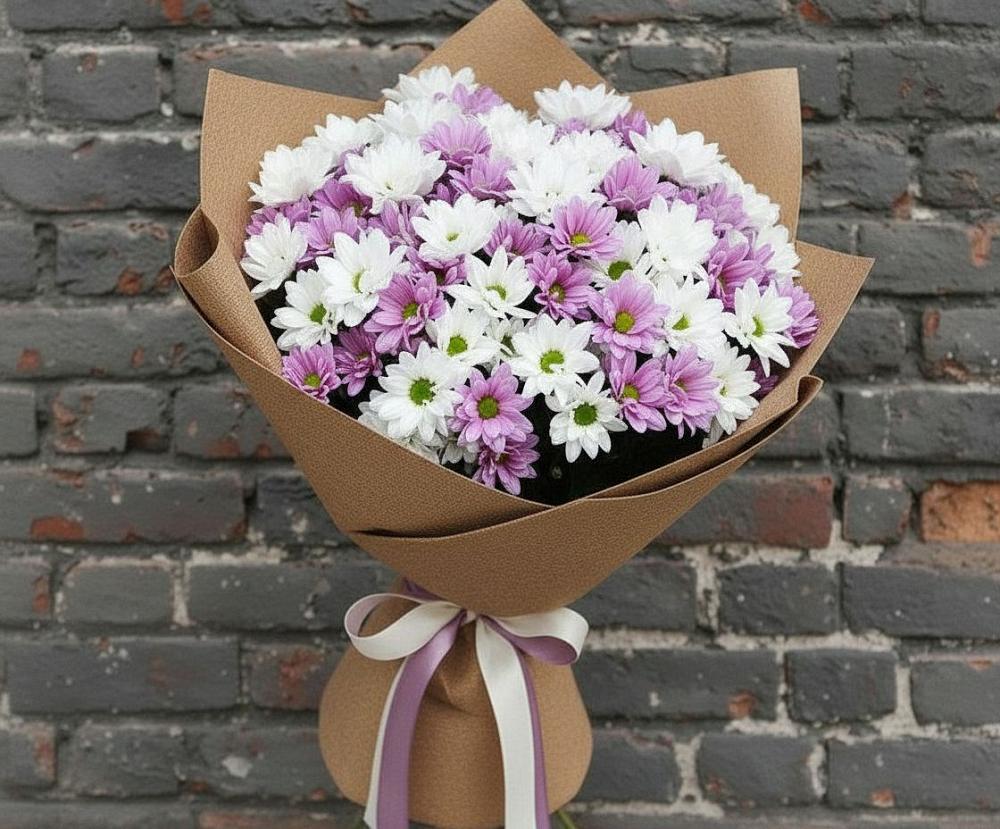 Букет цветов из: Хризантемы в Салехарде