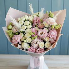 Букет цветов из:  Альстромерии и Розы в Салехарде